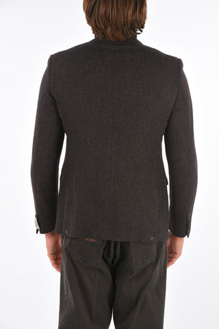 CC COLLECTION Wool Cashmere and Cotton RESET Blazer with Flap Pocket