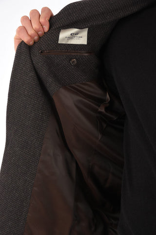 CC COLLECTION Wool Cashmere and Cotton RESET Blazer with Flap Pocket