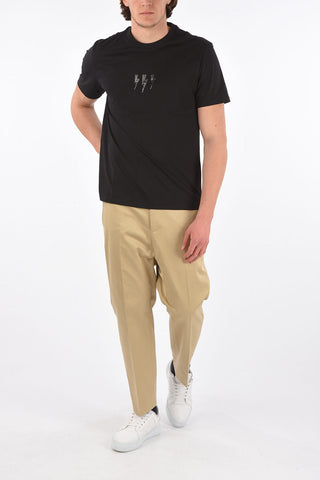 T-shirt THUNDERBOLT slim fit con Decorazione Gioiello