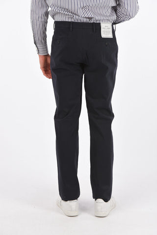 ZZEGNA stretch cotton belt loops trousers