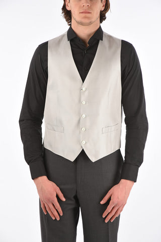 Herringbone Silk Waistcoat CERIMONIA ACADEMY