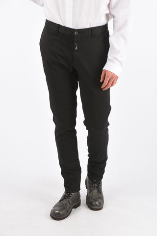 HOMME stretch cotton NOT AFRAID belt loops trousers