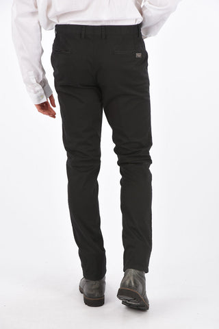 HOMME stretch cotton NOT AFRAID belt loops trousers