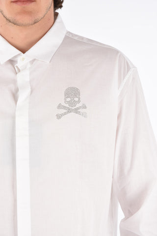 HOMME hidden closure Crystal cut LS GILBERT shirt