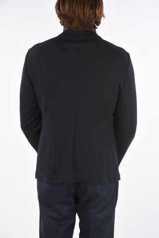 CC COLLECTION Blazer 2 Bottoni INTERLOCK PENYE con Tasche a Toppa