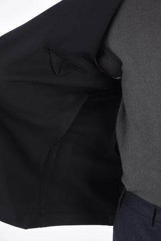 CC COLLECTION Blazer 2 Bottoni INTERLOCK PENYE con Tasche a Toppa