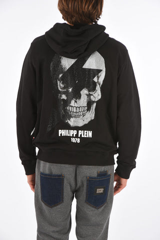 HOMME zip closure sweatshirt with hood