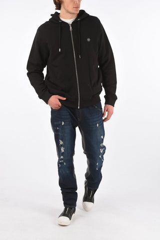HOMME zip closure sweatshirt with hood