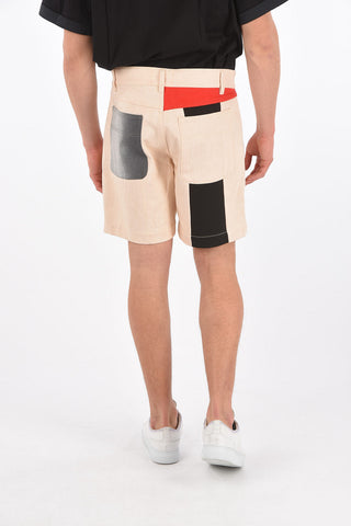 RED TAG denim Shaded belt shorts with Belt Loops