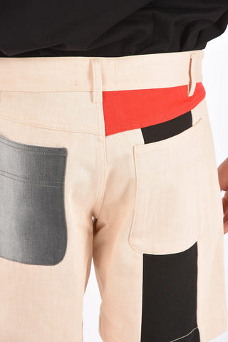 RED TAG denim Shaded belt shorts with Belt Loops