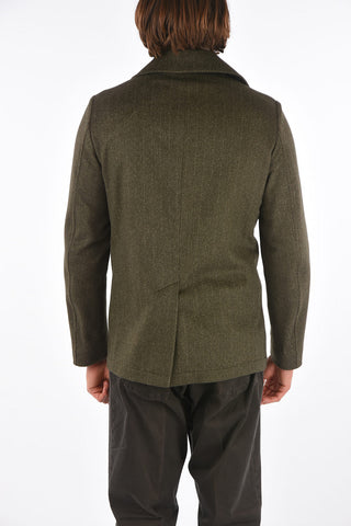 Virgin Wool Double Breasted Coat