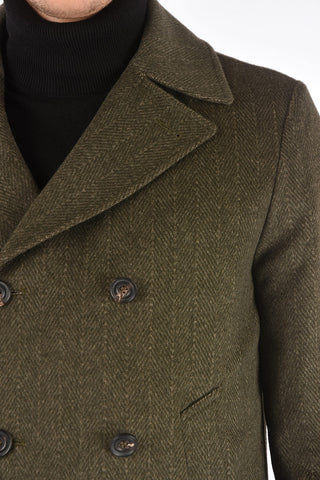 Virgin Wool Double Breasted Coat
