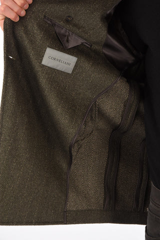 Virgin Wool Double Breasted Coat