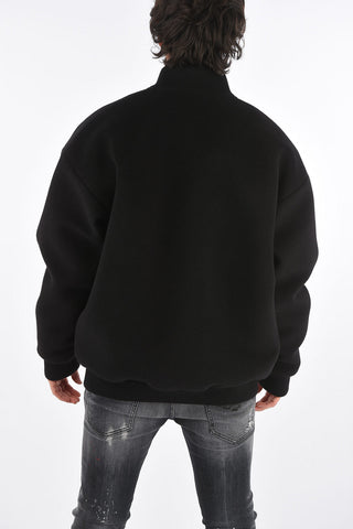 Snap Button Wool Bomber