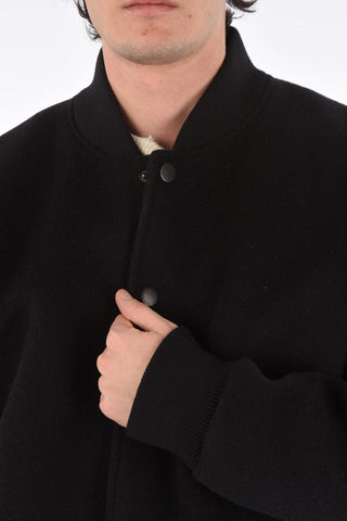 Snap Button Wool Bomber
