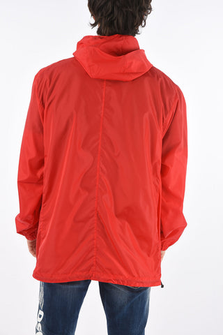 Front Maxi Pocket Windbreaker with Drawstring