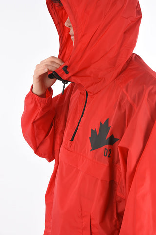 Front Maxi Pocket Windbreaker with Drawstring