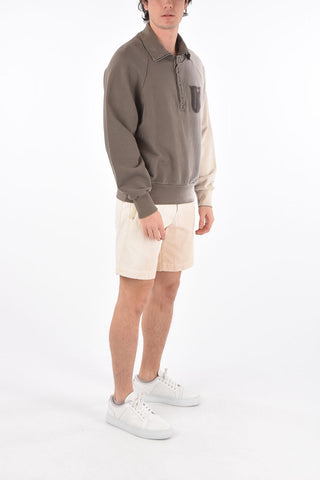 RED TAG Polo Neck Sweatshirt with Terry Patch