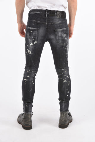 Distressed SUPER TWINKY FIT Denims with Strass