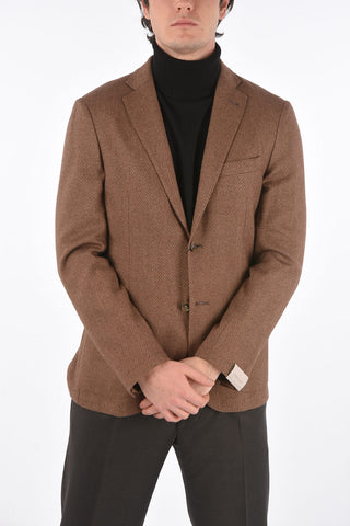 Blazer 2 Bottoni GATE con Motivo Herringbone