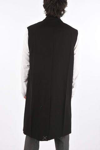 Cappotto Smanicato DIMENSION LONG in Lana Twill 