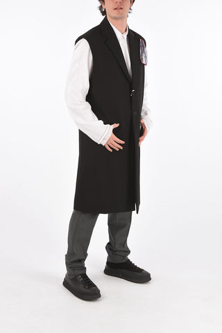 Cappotto Smanicato DIMENSION LONG in Lana Twill 