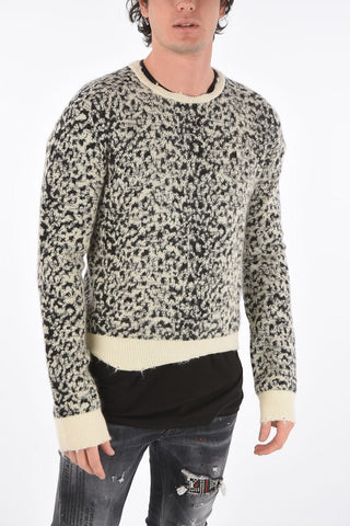 Maglia Girocollo con Fantasia Animalier