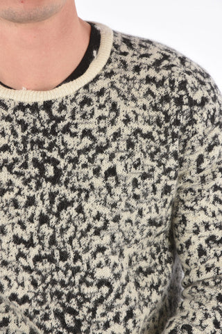 Maglia Girocollo con Fantasia Animalier