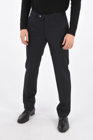 Virgin Wool LEADER Pants with Pleat