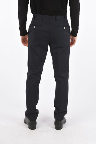 Pantaloni LEADER in Lana Vergine con Piega