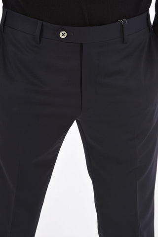 Pantaloni LEADER in Lana Vergine con Piega