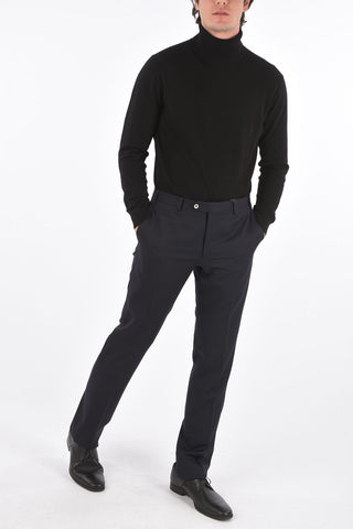 Virgin Wool LEADER Pants with Pleat