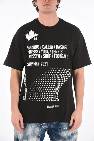 Crew Neck DOMINATE SPORT Printed T-Shirt
