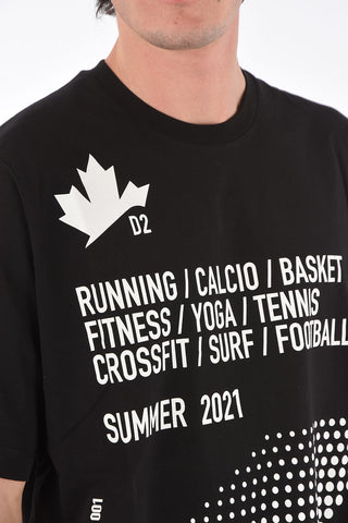 Crew Neck DOMINATE SPORT Printed T-Shirt