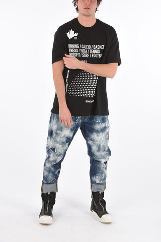 Crew Neck DOMINATE SPORT Printed T-Shirt