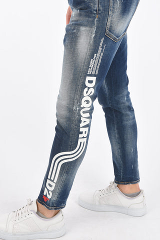 Délavé RELAX FIT Printed Denims