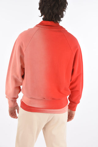 RED TAG Polo Neck Sweatshirt with Terry Patch