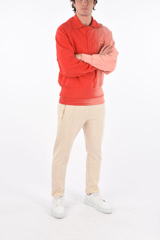 RED TAG Polo Neck Sweatshirt with Terry Patch