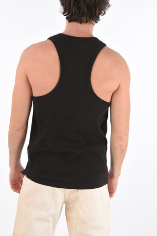 RED TAG Ribbed Tank Top with Terry Patch