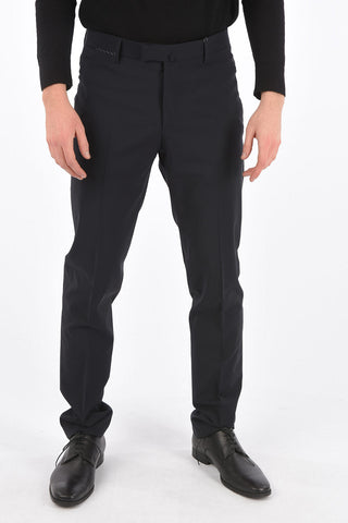 stretch wool ACADEMY no hem trousers