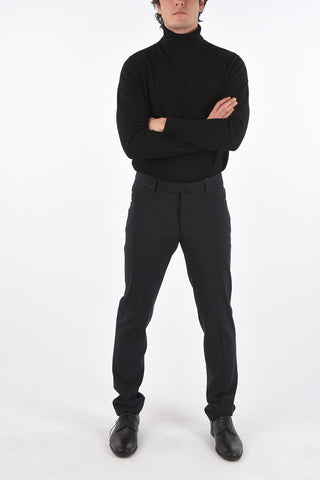 stretch wool ACADEMY no hem trousers
