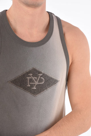 RED TAG Ribbed Tank Top with Terry Patch