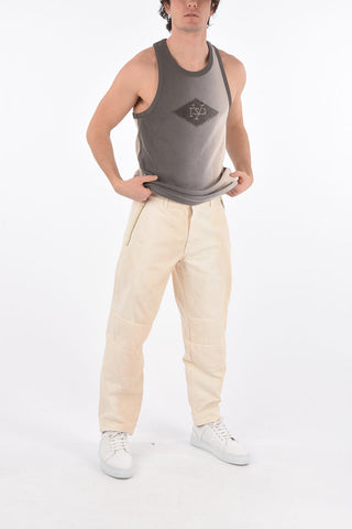 RED TAG Ribbed Tank Top with Terry Patch