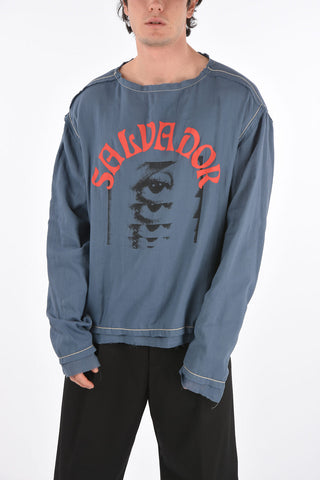 Double-layered SALVADOR T-Shirt with Raw Cut Edges