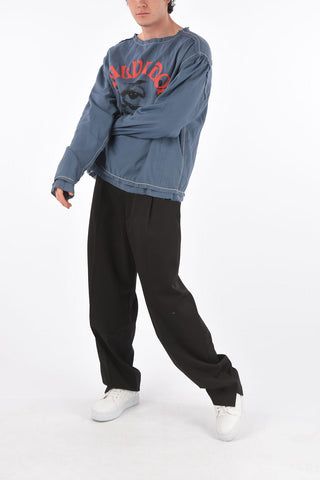 Double-layered SALVADOR T-Shirt with Raw Cut Edges