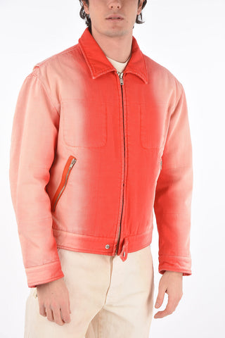 RED TAG Front Zipped Padded Denim Jacket