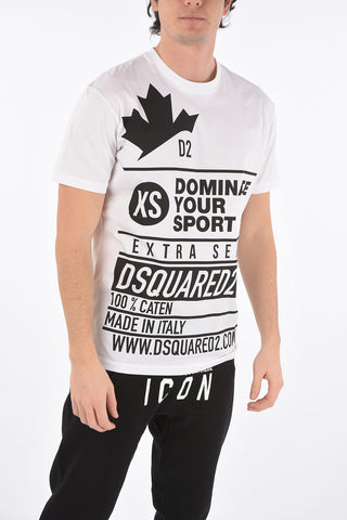 Crew Neck DOMINATE SPORT Printed T-Shirt