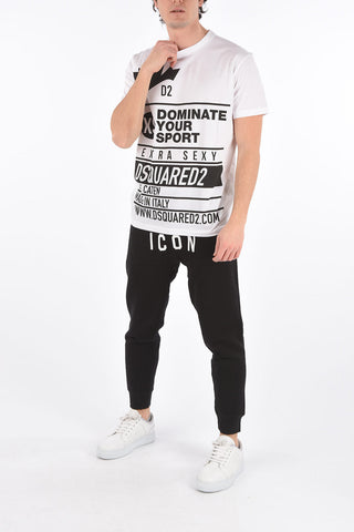 Crew Neck DOMINATE SPORT Printed T-Shirt