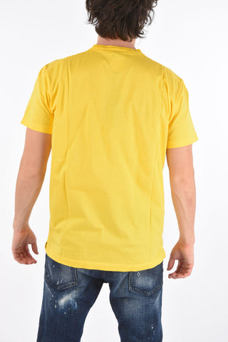 Crew Neck DSQ2 64 Printed Cotton T-Shirt