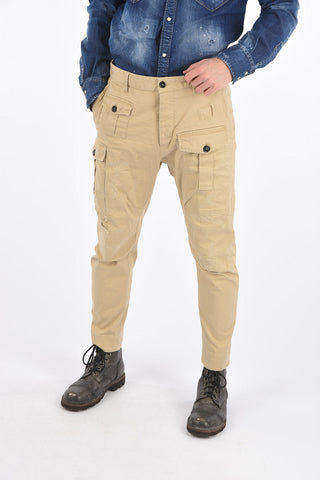 Distressed Cotton SEXY CARGO FIT Pants
